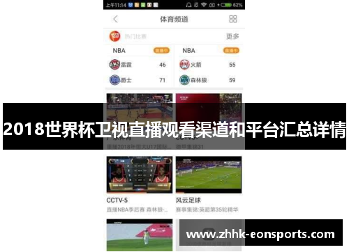 2018世界杯卫视直播观看渠道和平台汇总详情